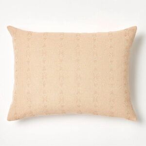 Oversized Woven Striped Lumbar Throw Pillow - NWT